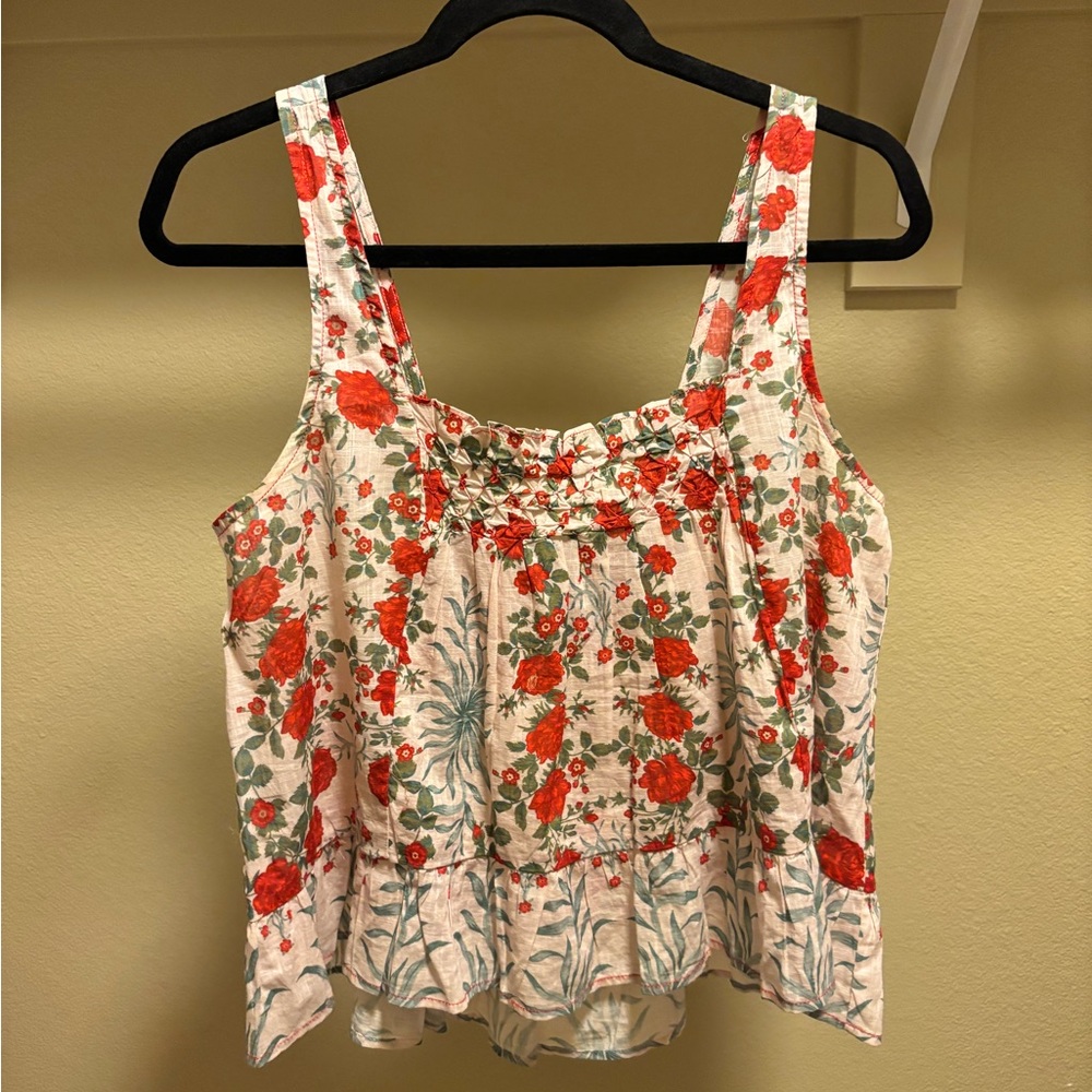 Floral Sleeveless Anthropologie Top